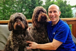 Solid Gold Pet CEO and president, Bob Rubin, with dogs Toby & Moose. | courtesy Solid Gold Pet