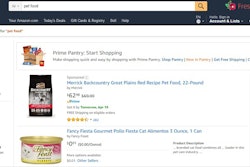 Among US pet owners purchasing pet food and pet products online, 54 percent purchased from Amazon.com, Packaged Facts says.