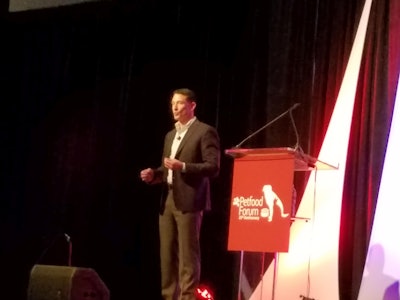 Mars Petcare North America General Manager of Pet Specialty Chris Mondzelewski opened day three of Petfood Forum and Workshop 2017 y discussing the challenges of meeting both pet needs and consumer 'wants' for pet food industry success. | Lindsay Beaton
