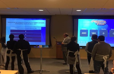 Attendees at Petfood Innovation Workshop took part in a game of Pets Family Feud to learn more about what pet food purchasers desire. | Alyssa Conway