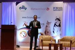Ivan Franco of Triplethree International, a market research and analysis firm, spoke at the Septimo Foro México sobre Alimento para Mascotas Internacional (Seventh International Mexican Pet Food Forum) in Guadalajara, Jalisco, Mexico. | photo by Tim Wall