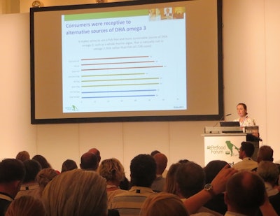 Petfood Forum Europe 2017 included a session on European pet owners’ perceptions of pet nutrition, presented by Sarah-Jane Godfrey of DSM Nutritional Products. l Debbie Phillips-Donaldson
