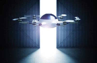 Just as drones are used in agriculture now, in the future they may fly through a poultry house to apply a treatment or vaccine. | boffi, shutterstock.com