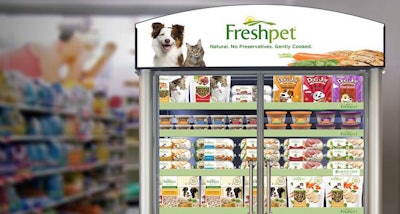 While Freshpet launched its refrigerated premium pet foods in pet stores, they have expanded to grocery stores, too. l Courtesy of Freshpet