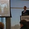 Kent Glasscock, president of the Kansas State University Institute for Commercialization, during his presentation at Petfood R&D Showcase 2017 on October 11 in Manhattan, Kansas, USA. | Tim Wall