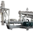 Single-screw extruders, like the one pictured, are suitable for feed extrusion capacities up to 30 metric tons per hour. | Wenger Corporation
