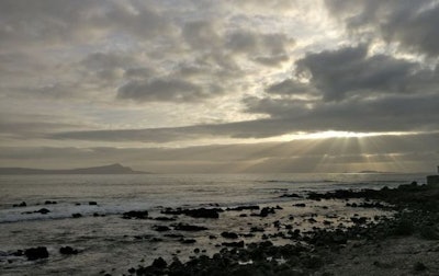 Sunset in Ensenada, Baja California, Mexico outside the site of Tecnología de Alimentos para Mascotas workshop. | Tim Wall