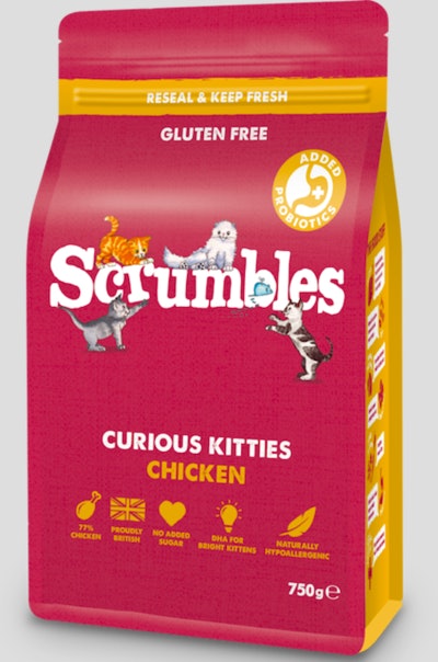 Scrumbles curious kittens chicken