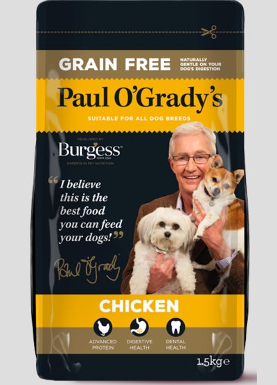 Burgess Paul O'Grady's Grain Free dog food