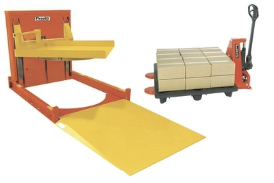 Presto ECOA Lifts P4 Roll-On Leveler with Turntable
