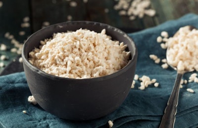 Rice inoculated with koji fungus (Aspergillus oryzae), photo by bhofack22, BigStock.com