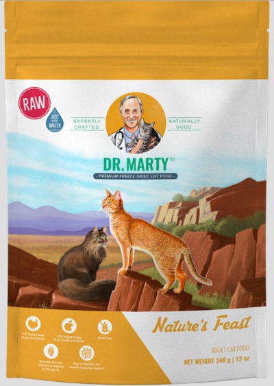 Dr. Marty Nature’s Feast adult cat food