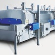 Linde CRYOWAVE CWI impingement freezer for individual quick freezing (IQF) of meat products