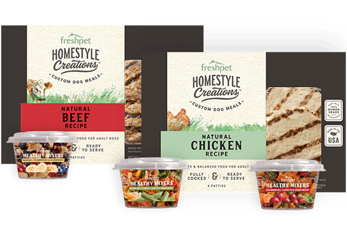 Freshpet Homestyle Creations dog recipes From Freshpet Foods