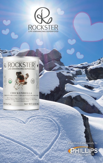 The Rockster canned dog food