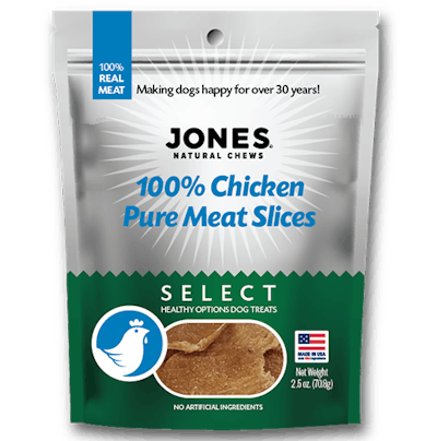 Jones Natural Chews Pure Meat slices