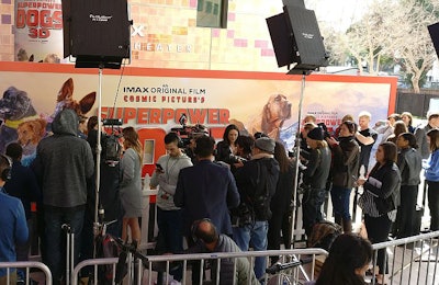 The premiere of Superpower Dogs in Los Angeles. (Tim Wall)