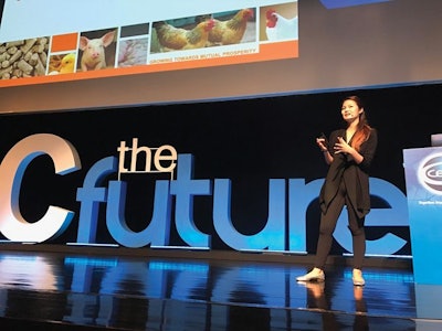 Gabriella Sambosa of Japfa International said that, by 2030, 9 out of 10 of the world’s middle class will be in Asia. (Courtesy Ceva)