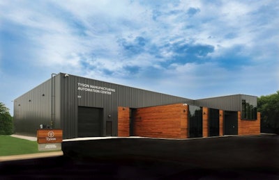 An artist's rendering of the new Tyson Manufacturing Automation Center, in Springdale, Arkansas. (Tyson Foods)