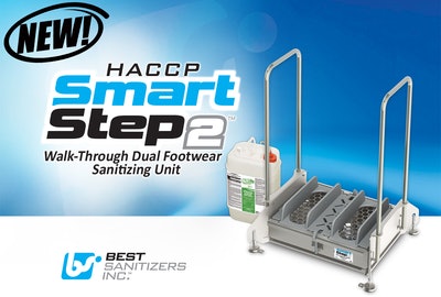 Best Sanitizers Inc. HACCP SmartStep2 Walk-Through Dual Footwear Sanitizing Unit