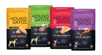 Hound & Gatos dry pet food line for dogs and cats