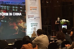 Melody Shu, Tmall Global pet category leader, opened Petfood Forum China 2019. l Debbie Phillips-Donaldson