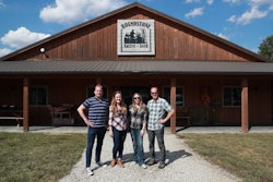 Dr. Clayton Greenway, DVM, of Toronto, Ontario, Canada; Andrea Coffman from Oklahoma; April Scott of the greater Toronto area; and Dr. Shawn Messonnier, DVM, from Plano, Texas are the four inaugural members of the Champion Transparency Council. (Courtesy Champion Petfoods)
