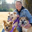 For CEO Beau Mainous (here with his dogs, front to back, Miley, Bailey and Marley) and his team at I and love and you pet food, pets are people, too. l (Courtesy I and love and you)