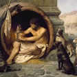 Diogenes Sitting in his Tub by Jean-Léon Gérôme (1860) | Public Domain