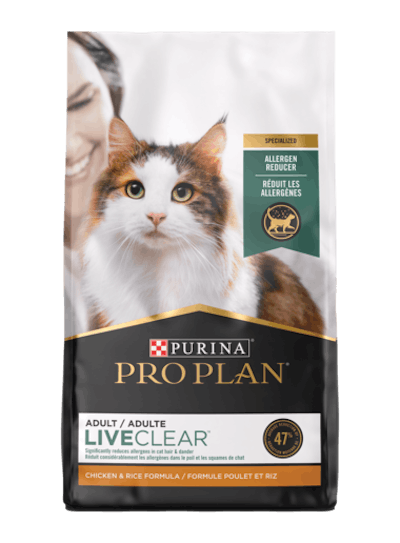 Purina Pro Plan LiveClear allergen reducing cat food