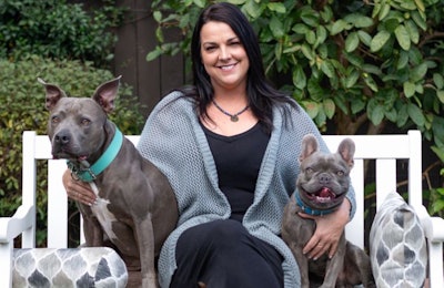 Cali Raw Nutrition Founder and CEO Brandine Strand, seen here with her dogs Bodhi, a French Bulldog, and Dharma, a Pitbull, has had a memorable first year filled with growth and pivots as a global pandemic changes everyone’s business plans. | (Courtesy Cali Raw Nutrition)