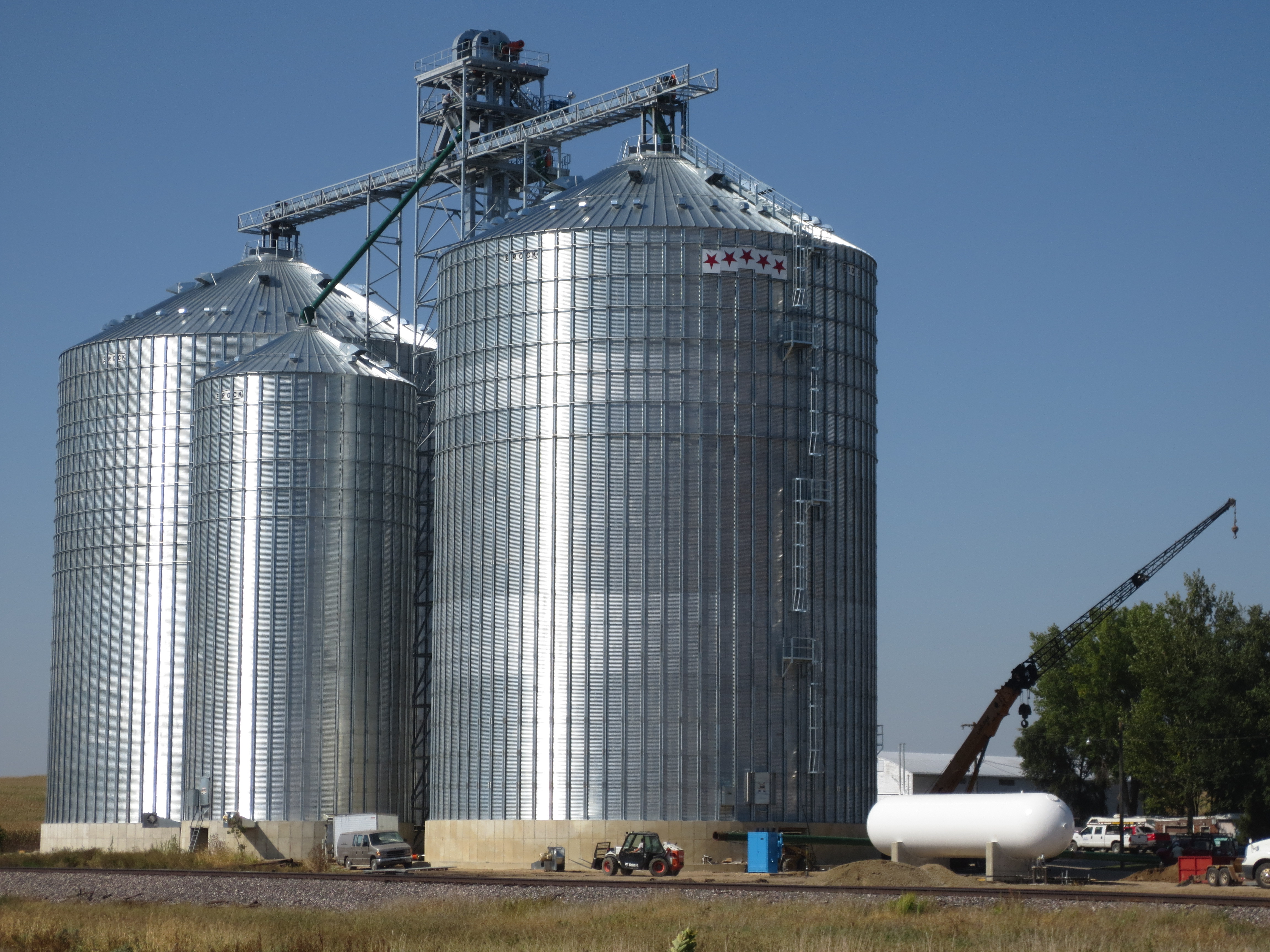 The facility was done by harvest 2013 and handled corn for the first time in 20 years./ PHOTO BY LARSON CONTRACTING