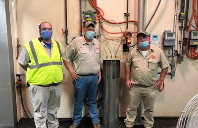 From left: Mark Snyder, Kevin Teeter, Scott Arnold, Tyson Foods. (Courtest Paul Bredwell)