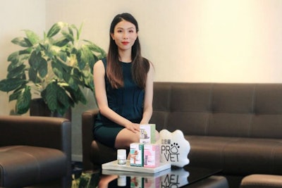 (Vivian Tang, founder of Hong Kong-based dog and cat supplement brand ProVet | courtesy ProVet)