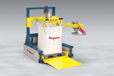 Flexicon combination bulk bag drum filler