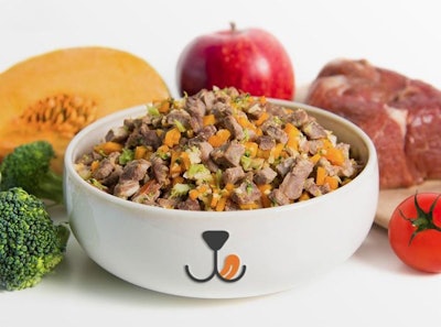 Furry's Kitchen lamb & pumpkin formula, one of several human-grade dog food formulas offered by the Singapore-based pet food company. | Furry's Kitchen