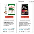 Online platforms in Mexico, such as Petco.com, typically show the discount and regular prices of pet foods. l Courtesy Petco.com.mx