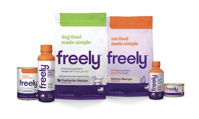Freely’s line of limited-ingredient products for dogs and cats include kibble, wet food and broths. | (Freely Pet LLC)