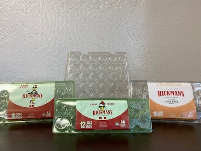 As part of its environmentally friendly mission, Hickman’s Family Farms recycles over 1 million plastic bottles weekly to make its own egg containers. | Courtesy Hickman's Family Farms