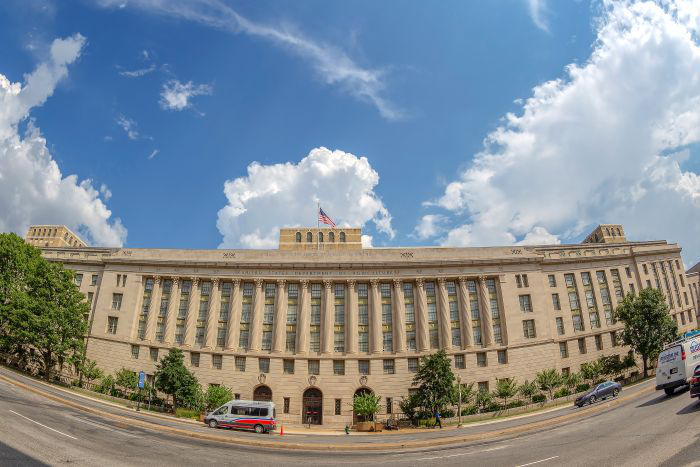 Washington Dc, Usa- September 4, 2018: Facade At The United Stat