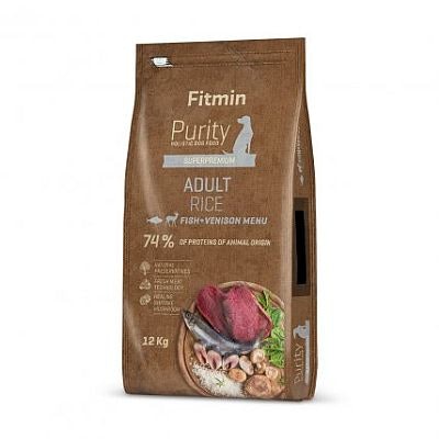 Fitmin Purity Rice, Fish And Venison Adult Dog Food