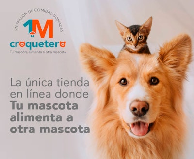 Croquetero offers free delivery of pet food orders throughout Mexico and regularly donates pet food to animal shelters.