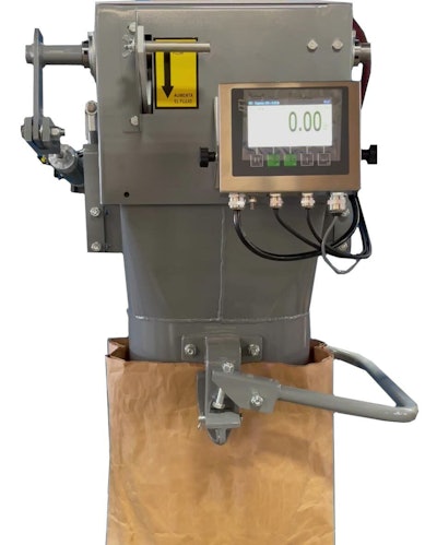 Feed grain digital gross weight bagging scale gray