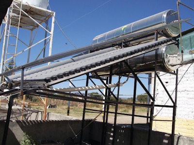 Solar panels can offer a more efficient and economical way of providing the plant with hot water. | Eduardo Cervantes López