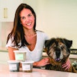 Bramble Founder and CEO Amanda Rolat, here with one of her dogs McGruff, says her animals and their needs were what drove her to start her fresh, plant-based pet food company. | (Photo by Stacey Axelrod)