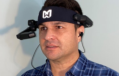 The head-mounted smart glasses can provide real-time, high-quality video and audio insights to staff members, customers, suppliers and anyone else that needs remote collaboration throughout the world. (Wayne Farms)