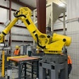 Fanuc robotic bag palletizer for barley and malt