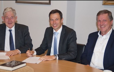 Thijs Hendrix, Richard Maatman and Antoon van den Berg (Courtesy Hendrix Genetics)