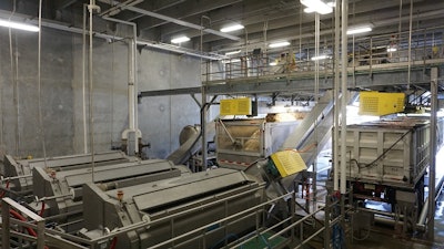 The pre-treatment facility at Tyson’s Berry Street plant handles 1.18 million gallons of wastewater per day. (Austin Alonzo)