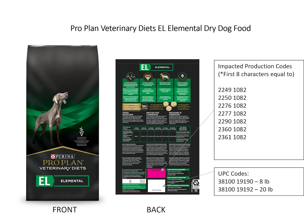 RECALL Purina recalls Pro Plan Veterinary dog food due to vitamin D issue PetfoodIndustry